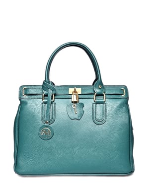 Roberta M Groen Rundleer Tas