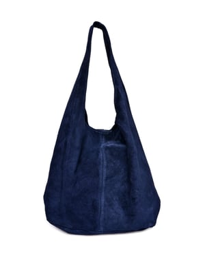 Anna Luchini Blauw Rundleer Tas