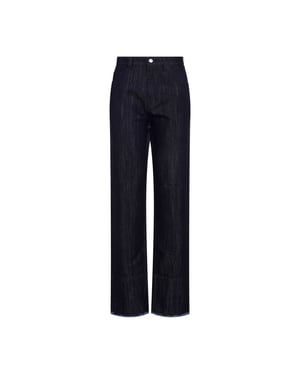 Cropped High Waist Tapered Jeans