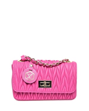 Luisa Vannini Fuchsia Rundleer Tas