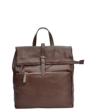 Anna Luchini Chocolade Rundleer Tas