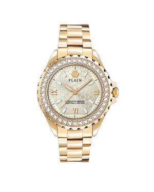 Philipp Plein Gold Stainless Steel Dress Watch