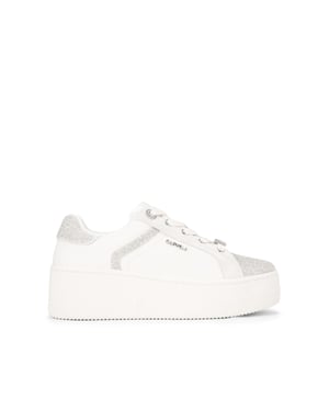 Carvela Leather Perenne Jewel Trainer Sneakers