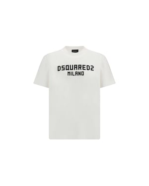 Dsquared² Witte Katoenen T-Shirt