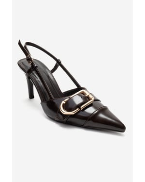 Noen Gesp Spitse Neus Stiletto Pump