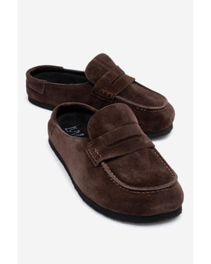 Priva Läder Slip-On Toffel