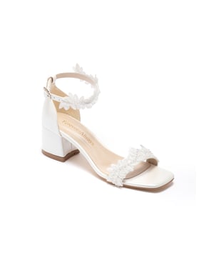 Elodie Bridal Lace Block Hak Sandaal