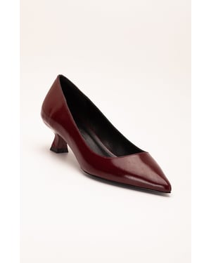 Helly Kitten Heel Leren Stiletto Pumps