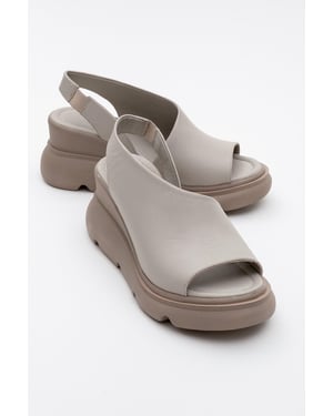 Agusto Leren Plateau Sandaal (Dames)