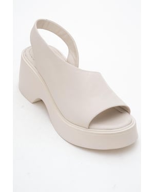 ROY Leren Wedge Sandaal (Dames)