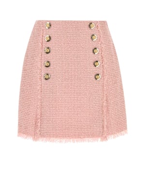 Pink Tweed Skirt