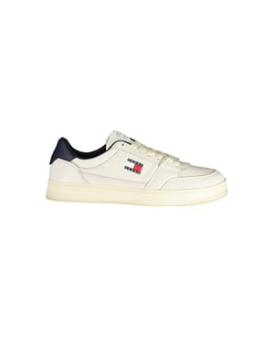 Tommy Hilfiger Witte Leren Sneakers voor Mannen