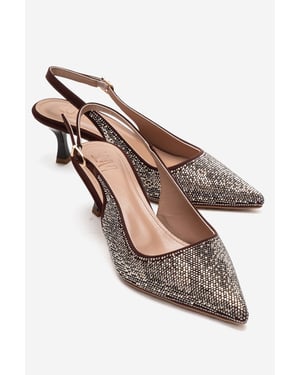 Nella Dekorerad Slingback Spetsig Tå Pump (Dam)