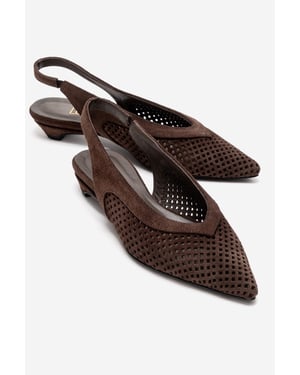 Lieve Leren Slingback Pump (Dames)