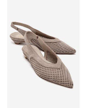 Lieve Leren Slingback Pump (Dames)