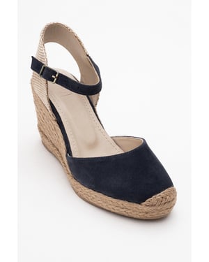 Sinta Mocka Läder Platå Espadrille (Dam)