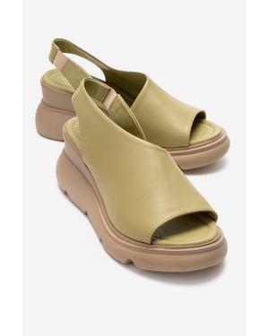 Agusto Leren Plateau Sandaal (Dames)