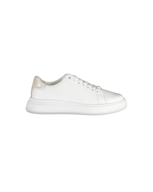 Calvin Klein Bianco Pelle Dames Sneakers