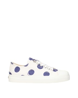 Moschino Witte Stoffen Lage Sneakers