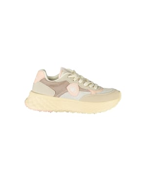 Blauer Beige Polyurethaan Dames Sneaker