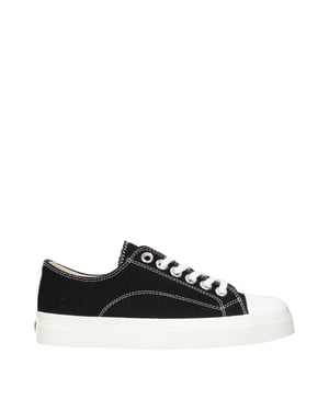 Moschino Zwarte Stoffen Lage Sneakers