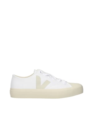 Veja Witte Stoffen Lage Sneakers