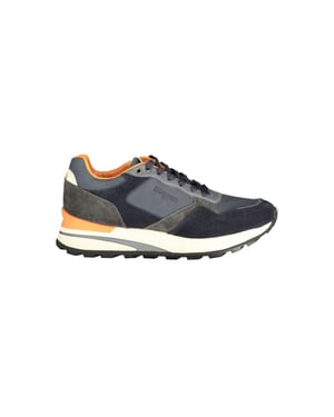 Blauer Blau Polyurethane Heren Sneakers