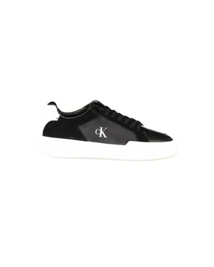 Calvin Klein Nero Leren Sneakers voor Mannen