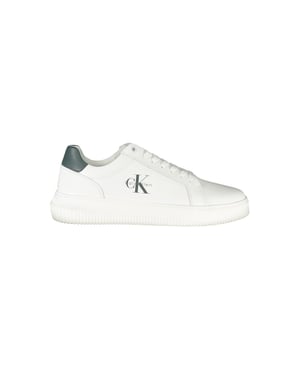 Calvin Klein Bianco Polyurethaan Heren Sneakers