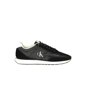 Calvin Klein Svarta Polyester Herr Sneakers