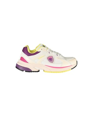 Blauer Witte Polyurethane Dames Sneaker