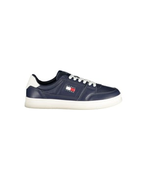 Tommy Hilfiger Blauwe Leren Heren Sneakers