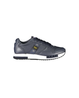 Blauer Blau Polyurethaan Heren Sneakers