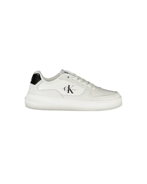Calvin Klein Vit Läder Sneakers för Kvinnor
