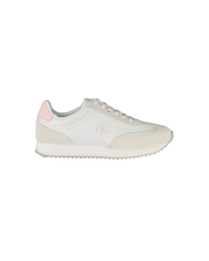 Calvin Klein Bianco Leren Dames Sneaker