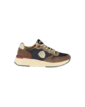 Blauer Blau Polyurethaan Heren Sneaker