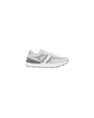 Tommy Hilfiger Jeans Grijze Suède Leren Sport Sneakers