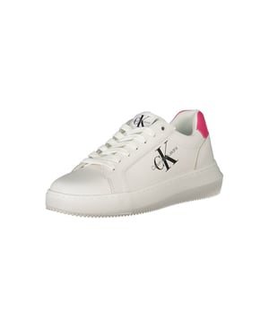 Calvin Klein Witte Leren Dames Sneaker