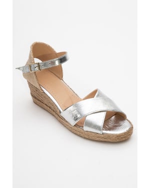 Miria Leren Platform Espadrille (Dames)