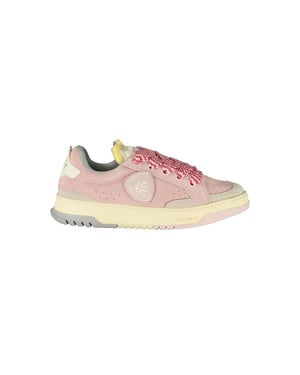 Blauer Rosa Polyurethaan Dames Sneaker