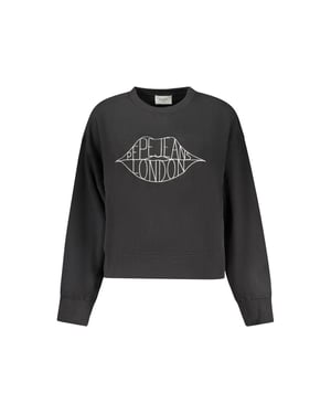 Pepe Jeans Zwarte Katoenen Dames Sweatshirt