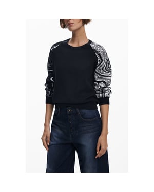 Desigual Svart Polyester Kvinnas Tröja