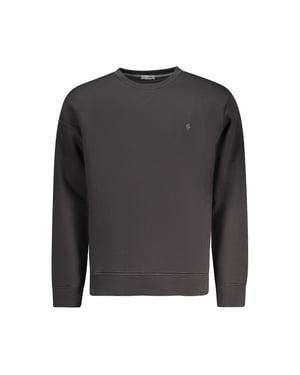 Coveri Bewegende Zwarte Katoenen Herensweater
