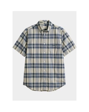 Gant Overhemd korte mouw heren madras checked short sleeve s 3260078/430