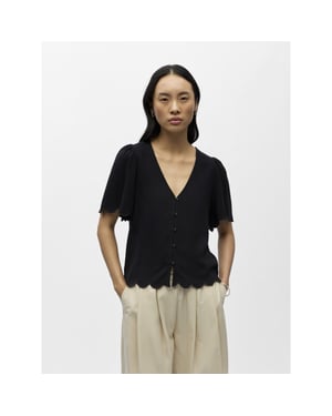 Object Objsanne 2/4 lo v-neck top noos