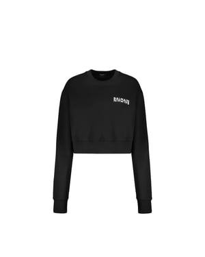 Balmain cropped logo sweatshirt