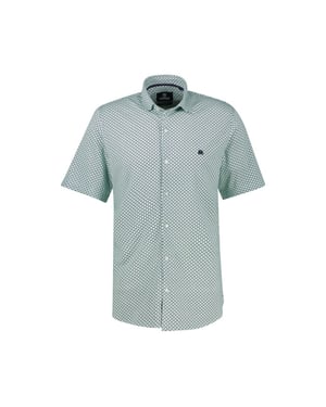 Lerros Overhemd jersey aop ss mint