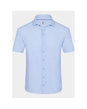 R2 Amsterdam Casual hemd korte mouw striped seersucker short slee 132.wspss.033/018
