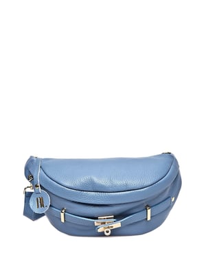 Anna Luchini Turquoise Rundleer Tas