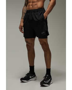 Man Active 2 in 1 Stretch Woven Ripstop Short